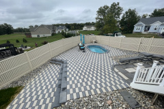 Pool Patio with pattern