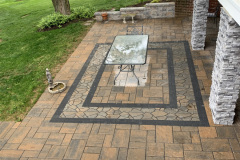 Paver Patio with Carpet Inlay